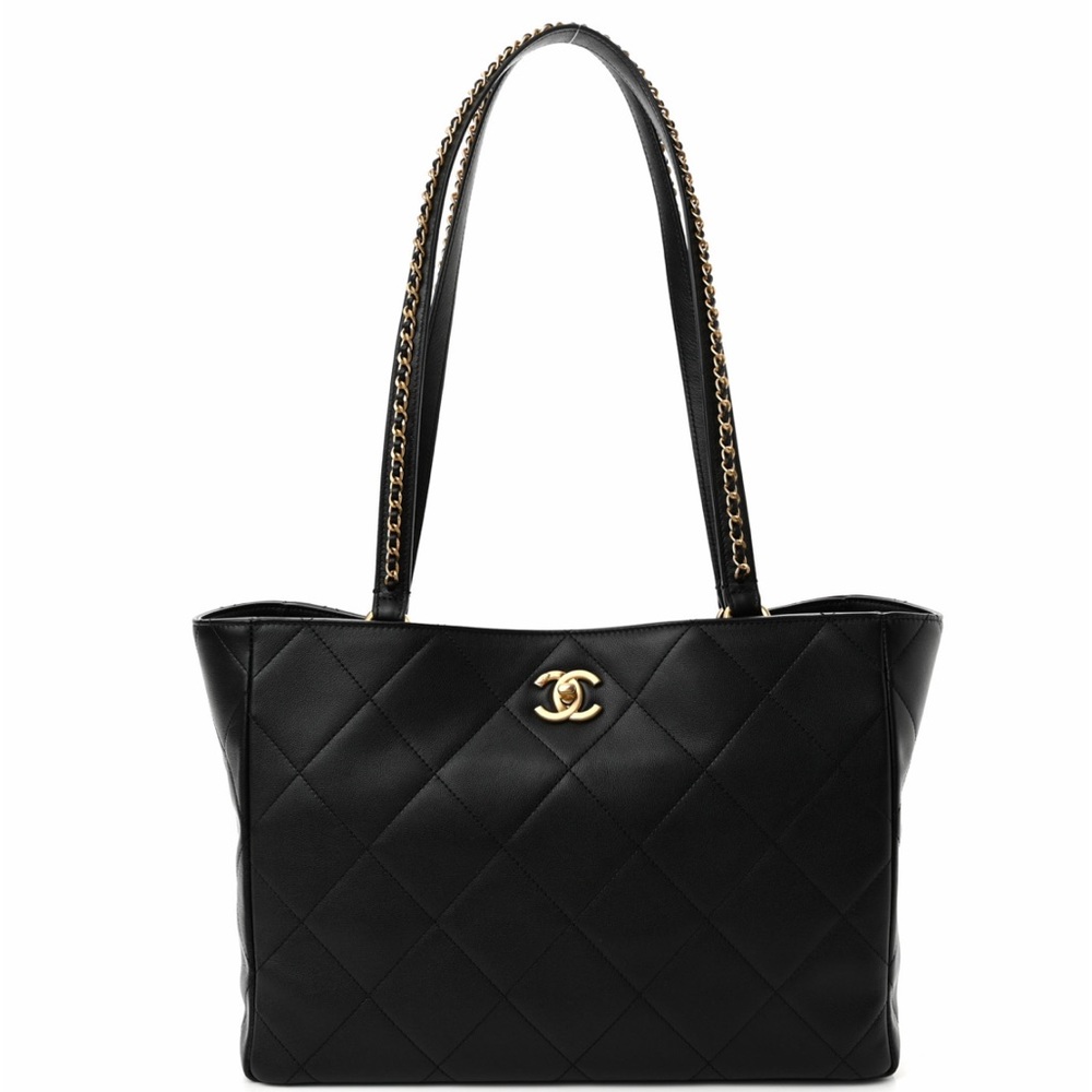 Authentic Chanel Chain Shopping Tote